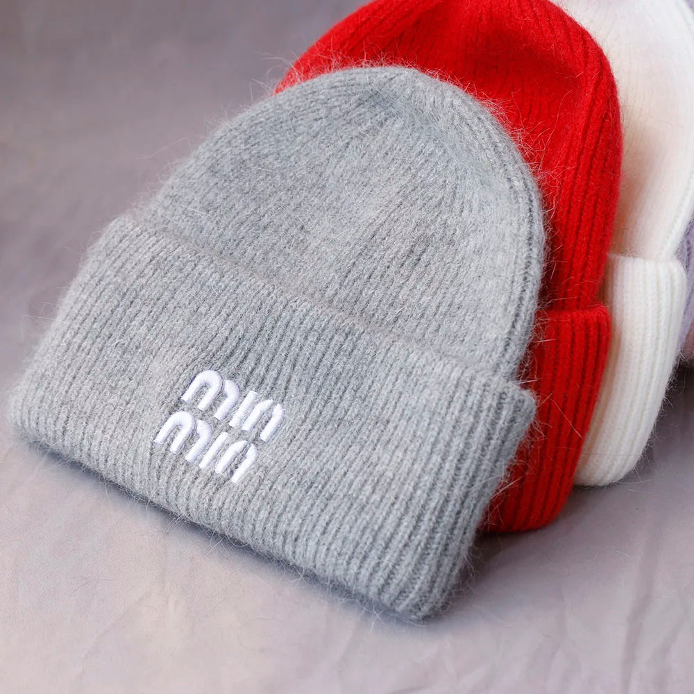 Real Rabbit Fur Beanie – Genuine Fur Luxury Winter Hat for Men & Women