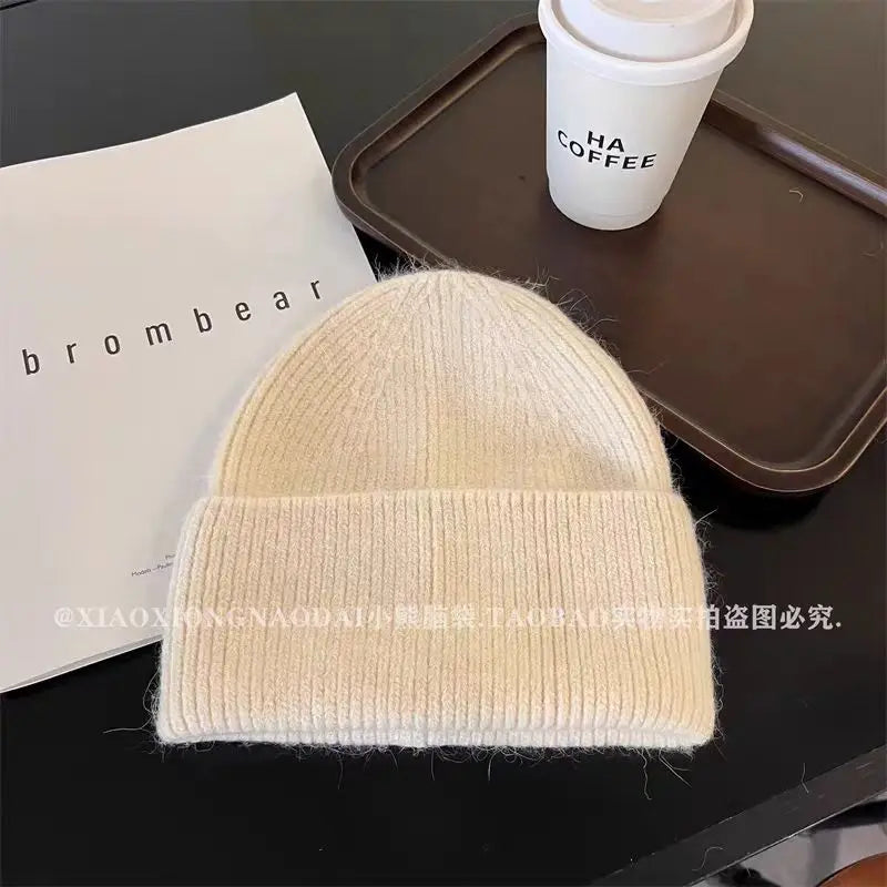 Angora Rabbit Fur Beanie