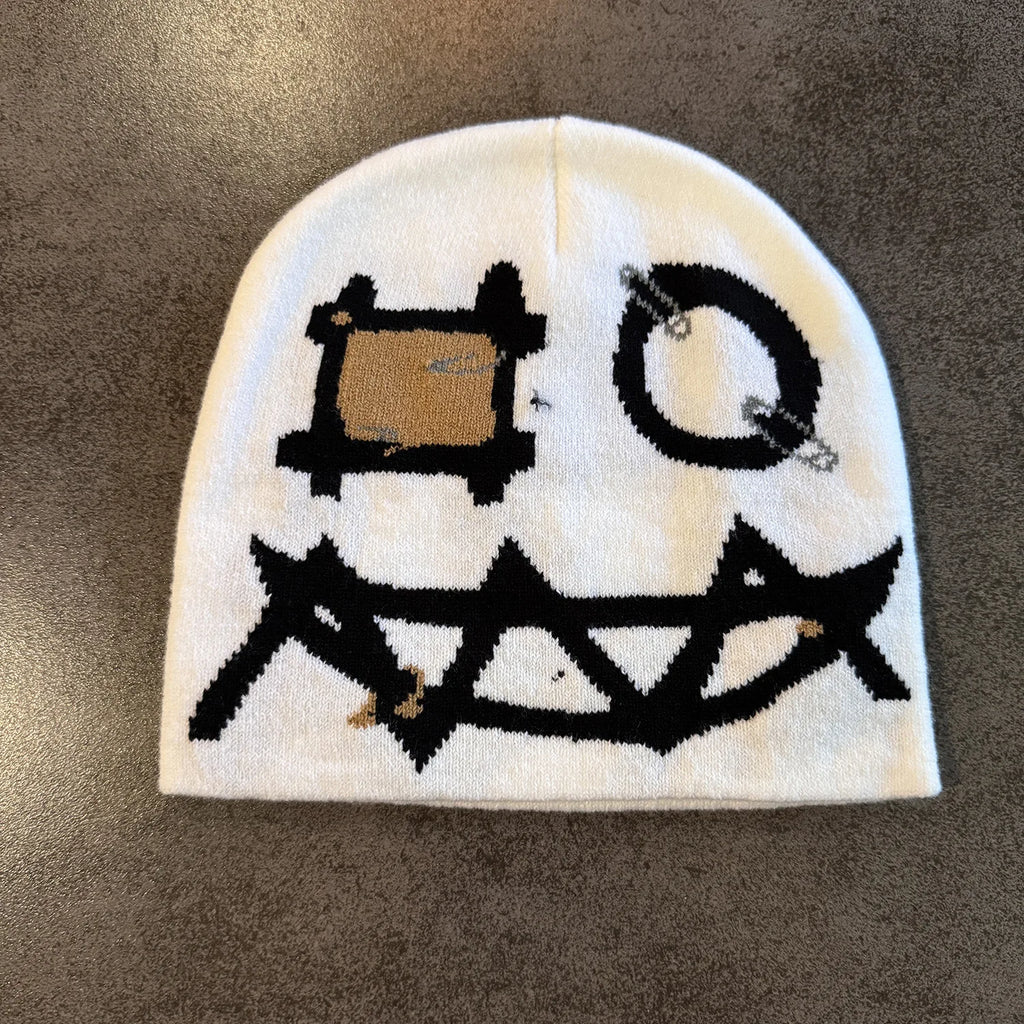 Y2K Letter Knit Beanie