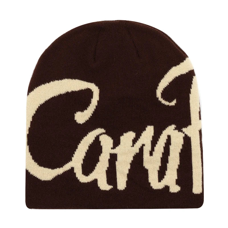 Y2K Letter Knit Beanie