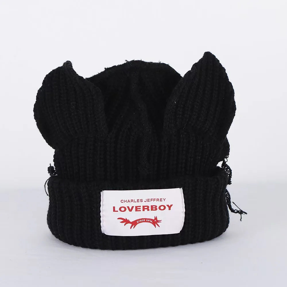 Cat Ear Crochet Beanie