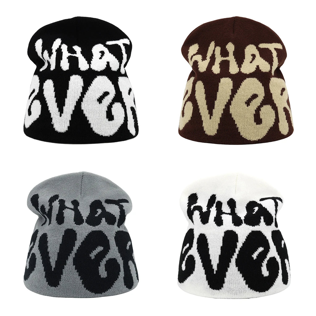 Y2K Letter Knit Beanie