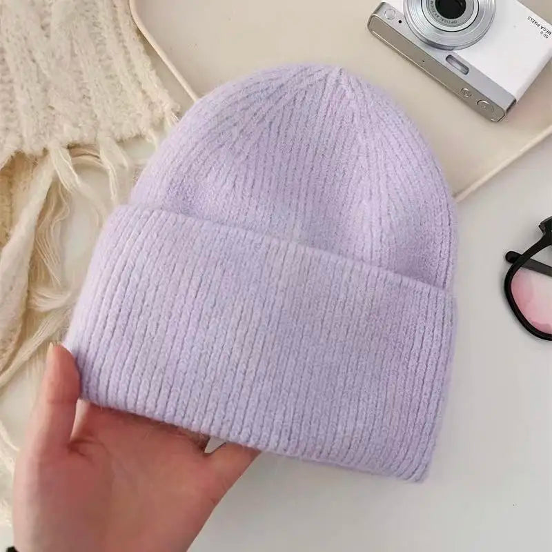 Angora Rabbit Fur Beanie