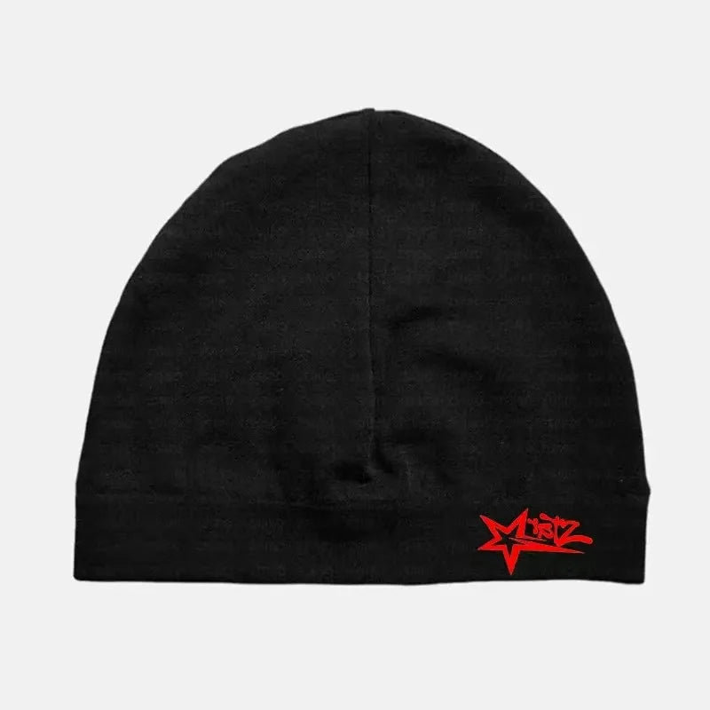 Star Print Skull Cap – Geometric Knit Beanie for Men & Women