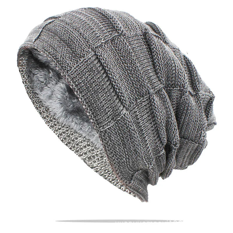 Wool Bobble Beanie – Polyester Solid Knit Pom Pom Hat for Men & Women