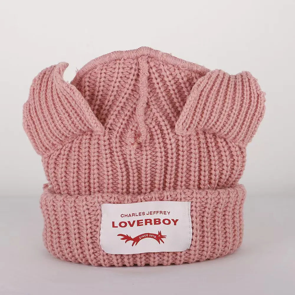 Cat Ear Crochet Beanie