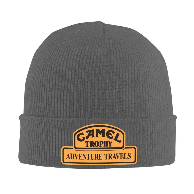 Camel Trophy Racing Beanie – 100% Acrylic Soft Knit Hat for Men & Women