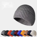 Yarn Knitted Warm Beanie – Multifunction Viscose Blend Hat for Men & Women