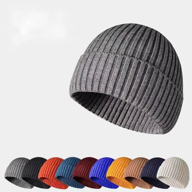 Yarn Knitted Warm Beanie – Multifunction Viscose Blend Hat for Men & Women