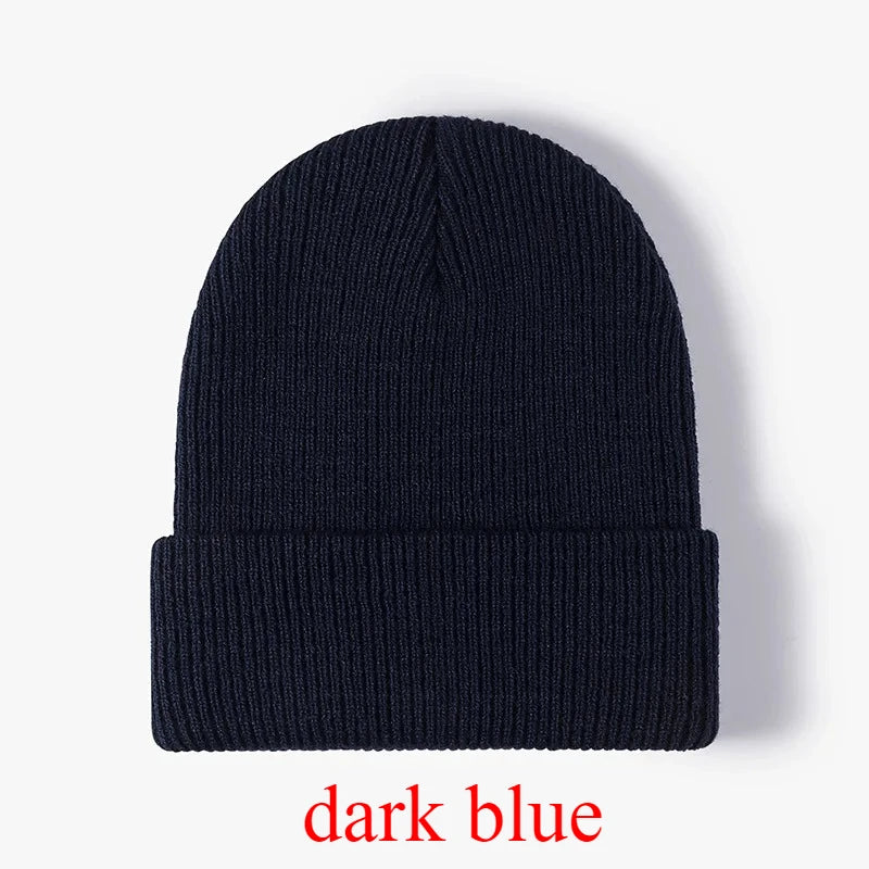 Solid Stretch Crochet Beanie