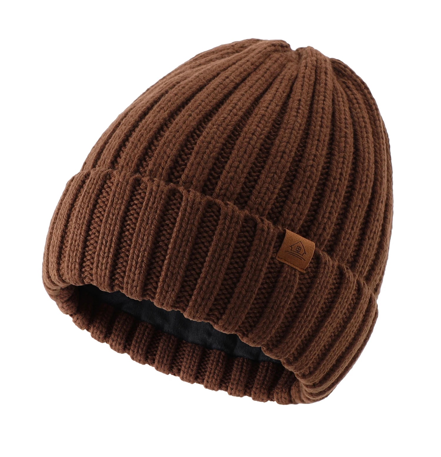 Connectyle Winter Beanie – Wool Blend Velvet-Lined Hat for Men & Women