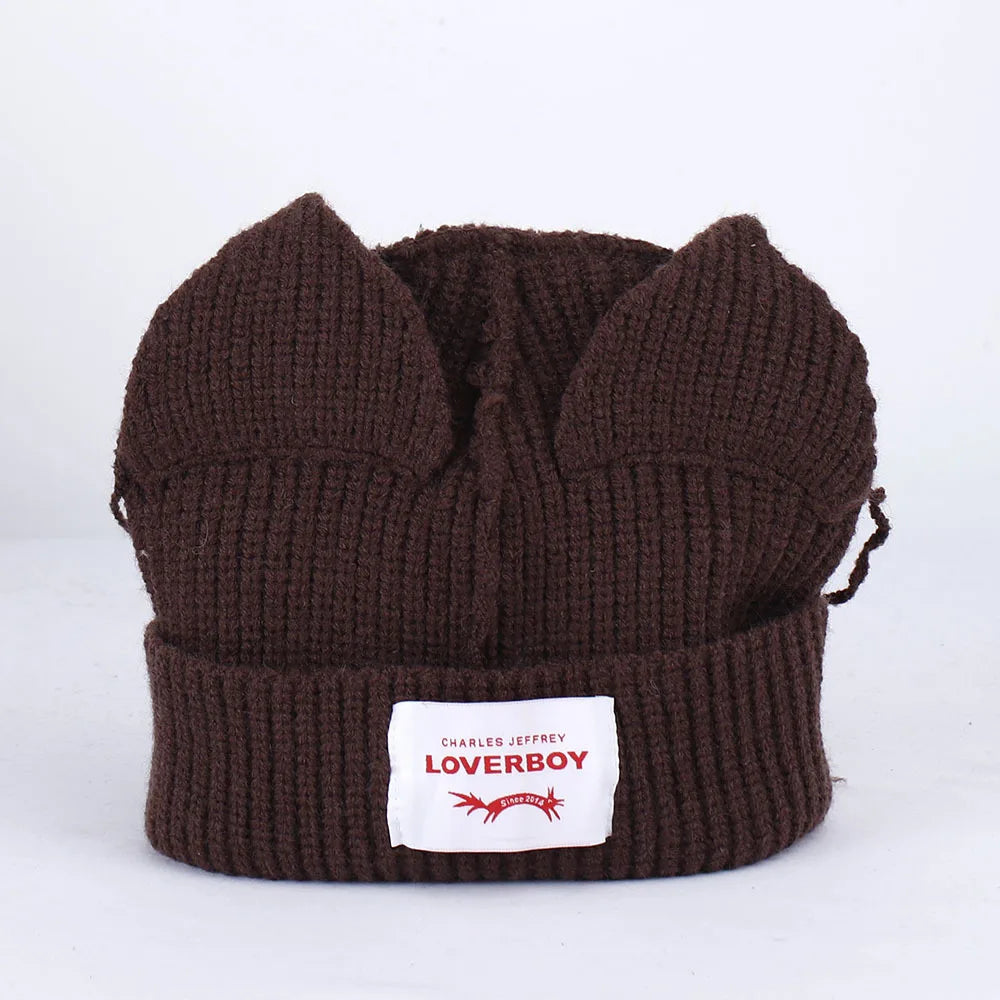 Cat Ear Crochet Beanie