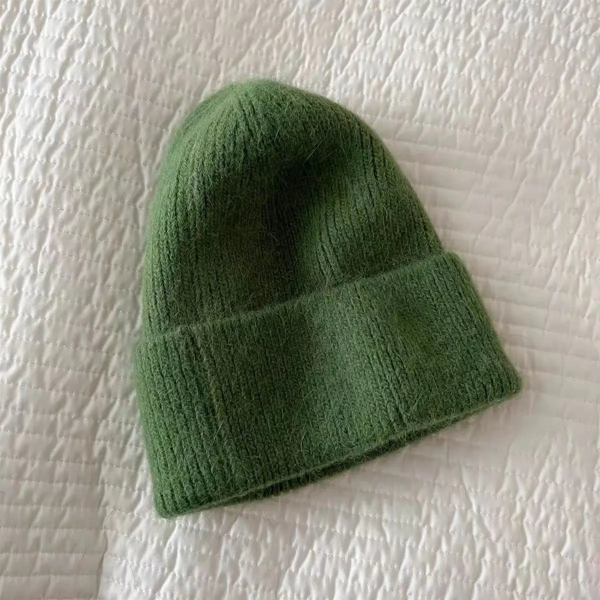 Angora Rabbit Fur Beanie
