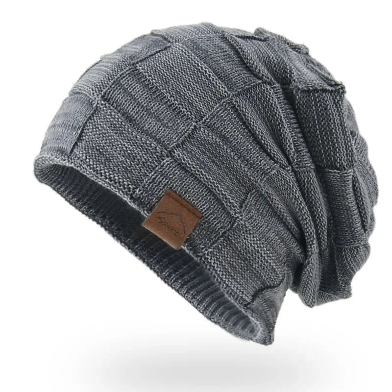 Wool Bobble Beanie – Polyester Solid Knit Pom Pom Hat for Men & Women