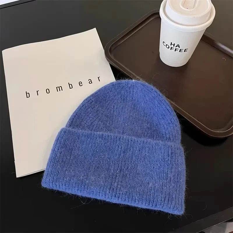 Angora Rabbit Fur Beanie
