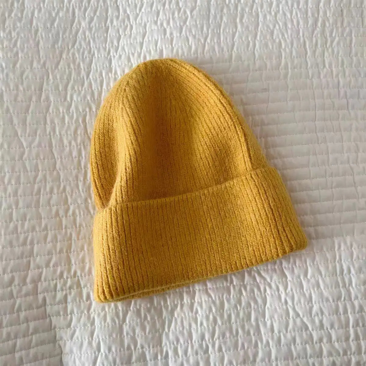 Angora Rabbit Fur Beanie