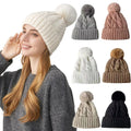 Twist Knit Winter Beanie – Warm Polyester Acrylic Hat for Women