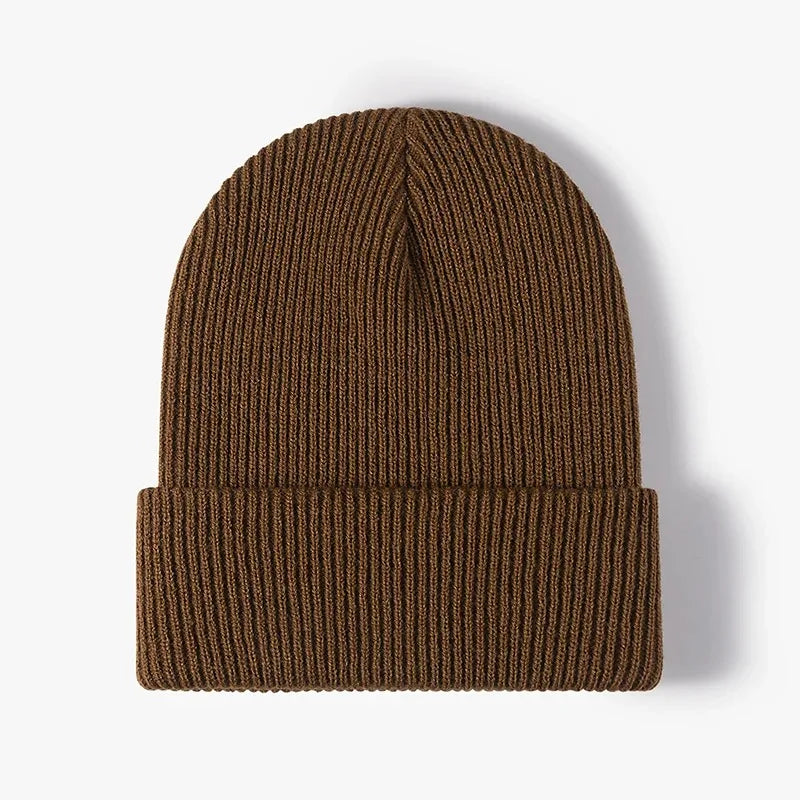 Solid Stretch Crochet Beanie