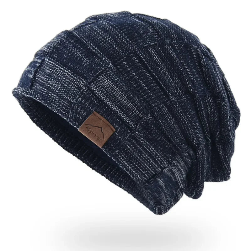 Wool Bobble Beanie – Polyester Solid Knit Pom Pom Hat for Men & Women