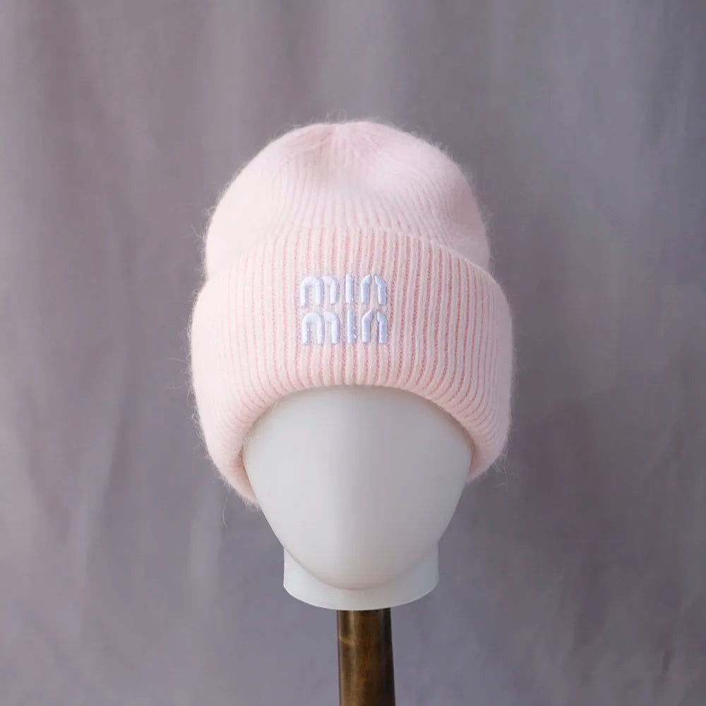 Real Rabbit Fur Beanie – Genuine Fur Luxury Winter Hat for Men & Women
