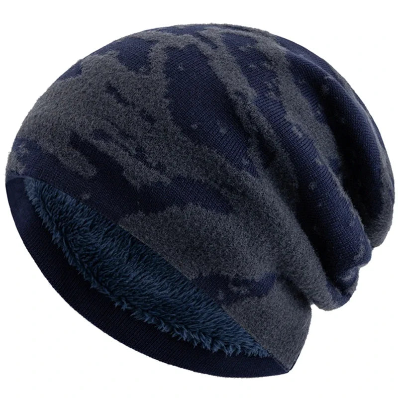 Plush Fur Lined Artist Beanie – Soft Knit Winter Hat for Men & Women