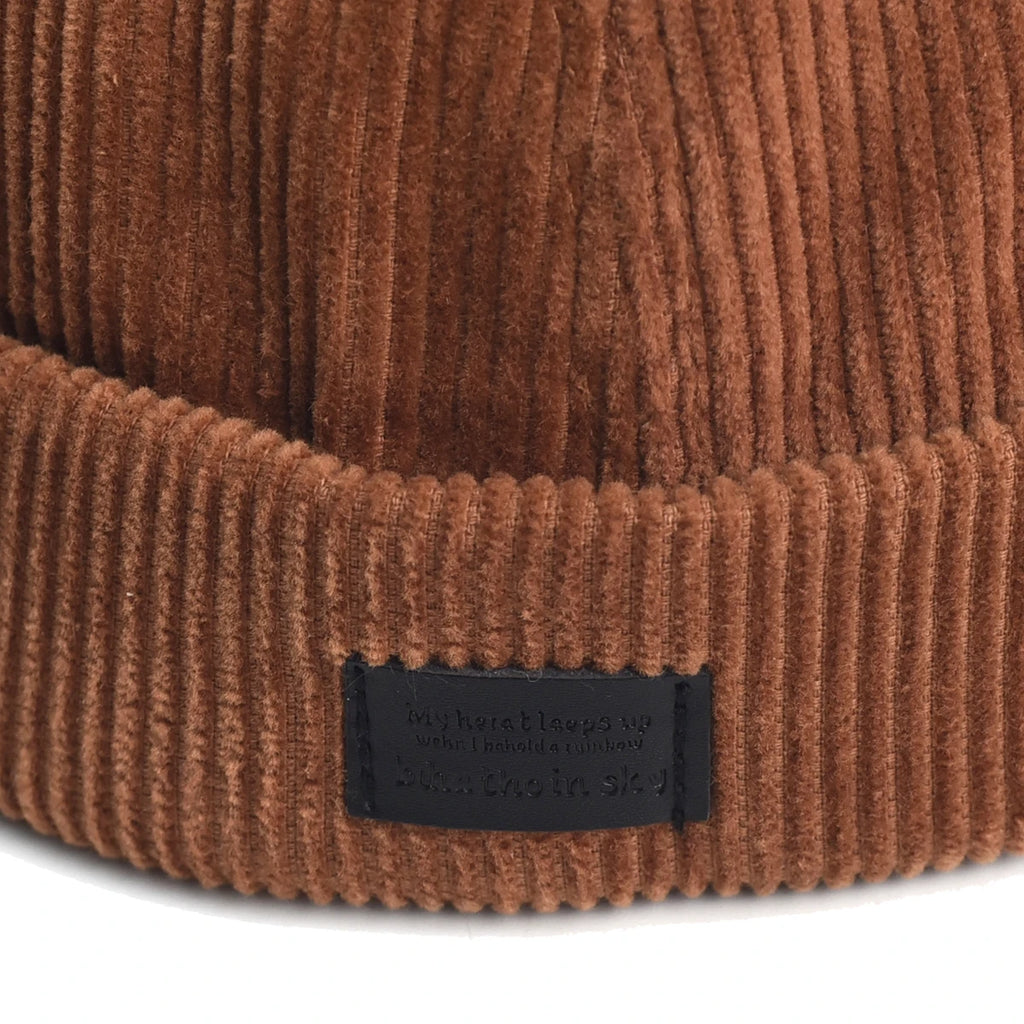 Retro Docker Beanie – Vintage Workwear Knit Hat for Men & Women