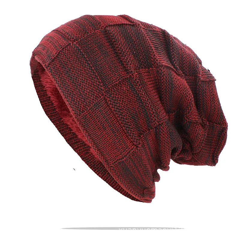 Wool Bobble Beanie – Polyester Solid Knit Pom Pom Hat for Men & Women