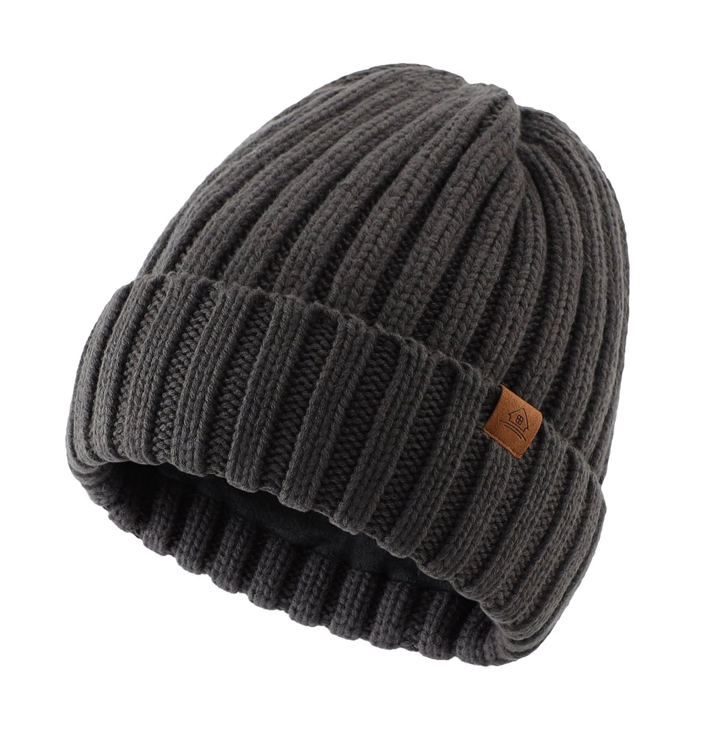 Connectyle Winter Beanie – Wool Blend Velvet-Lined Hat for Men & Women