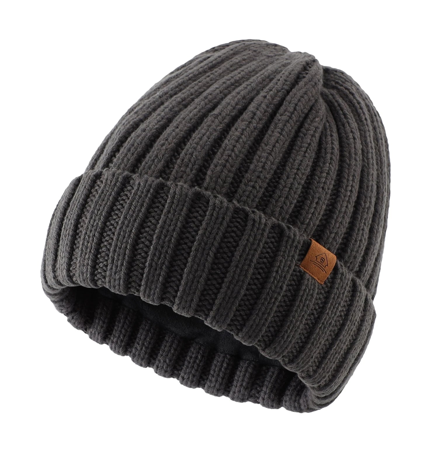 Connectyle Winter Beanie – Wool Blend Velvet-Lined Hat for Men & Women