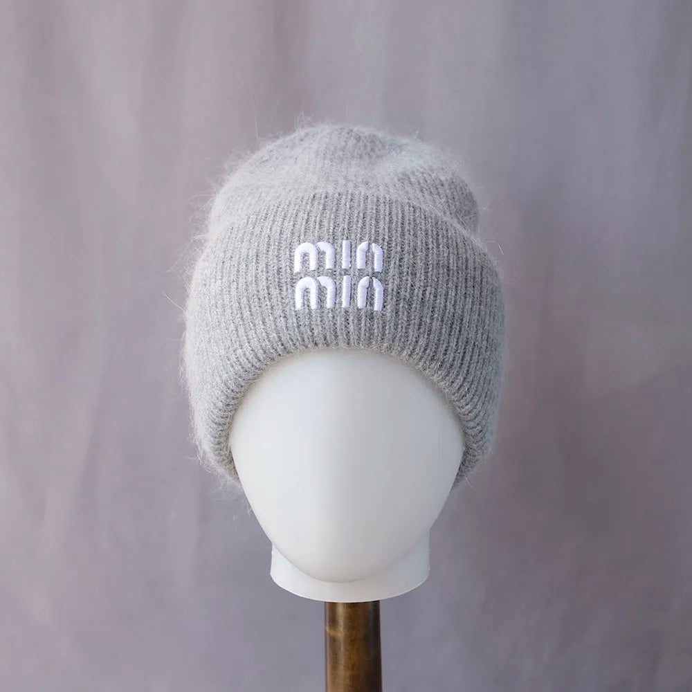 Real Rabbit Fur Beanie – Genuine Fur Luxury Winter Hat for Men & Women