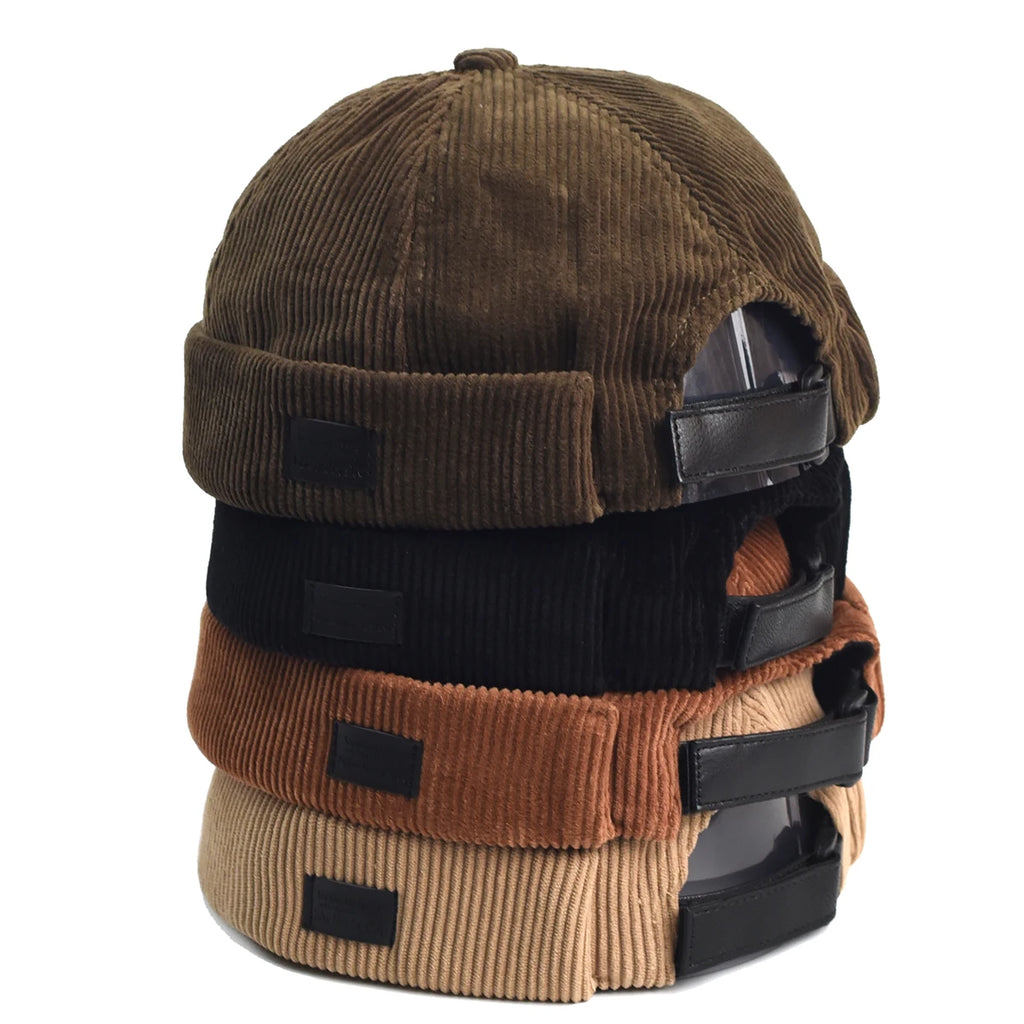 Retro Docker Beanie – Vintage Workwear Knit Hat for Men & Women