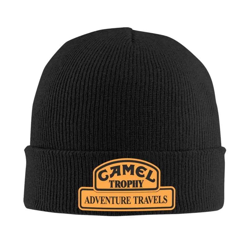 Camel Trophy Racing Beanie – 100% Acrylic Soft Knit Hat for Men & Women