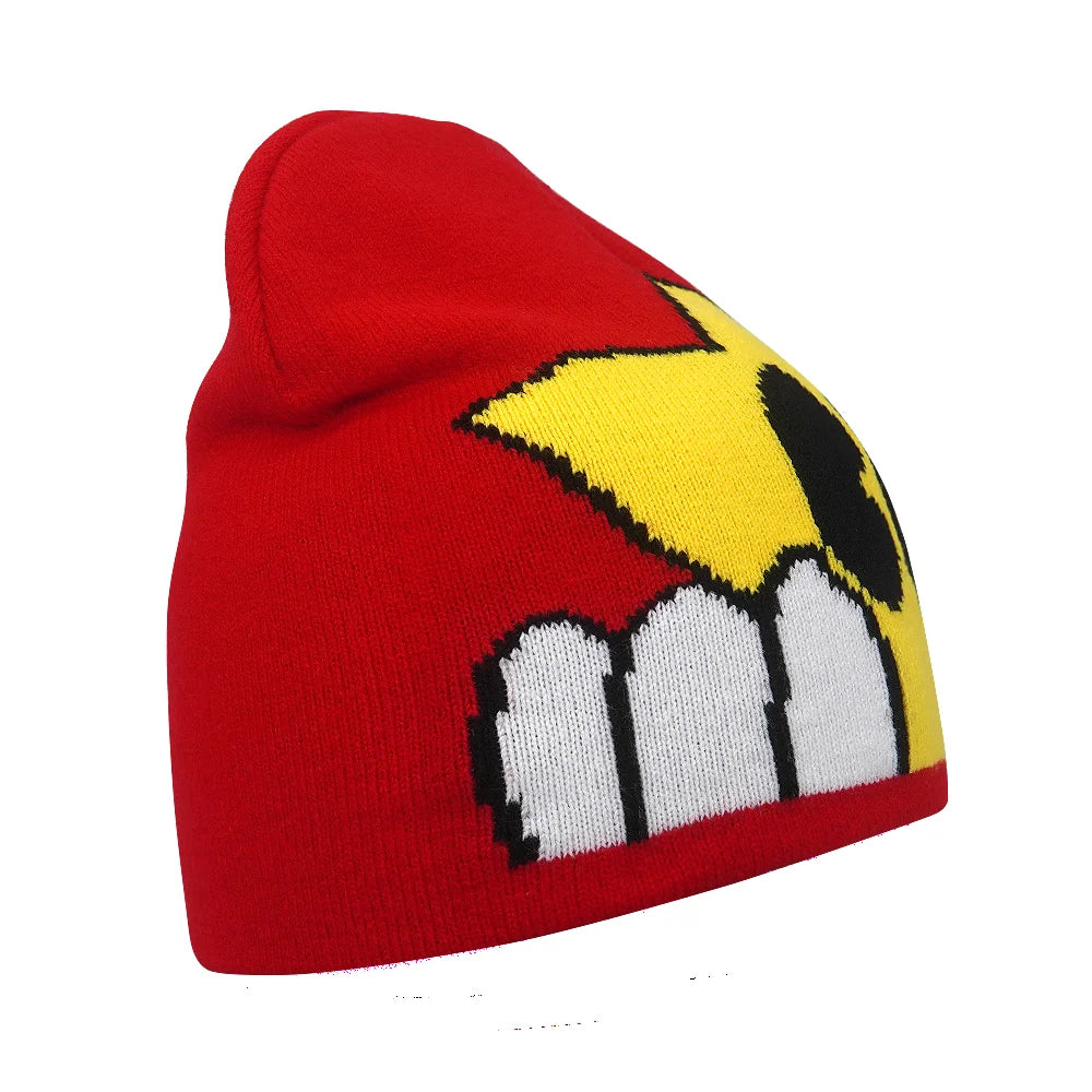 Y2K Letter Cargo Beanie – Polyester Knit Skull Cap for Men & Women