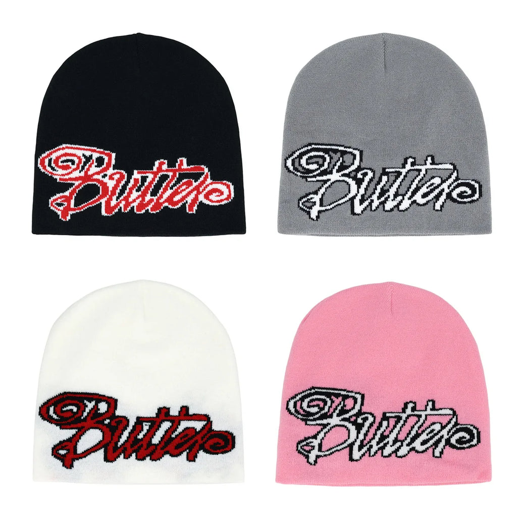 Y2K Butter Knit Ski Beanie – Soft Acrylic Winter Hat for Women & Men