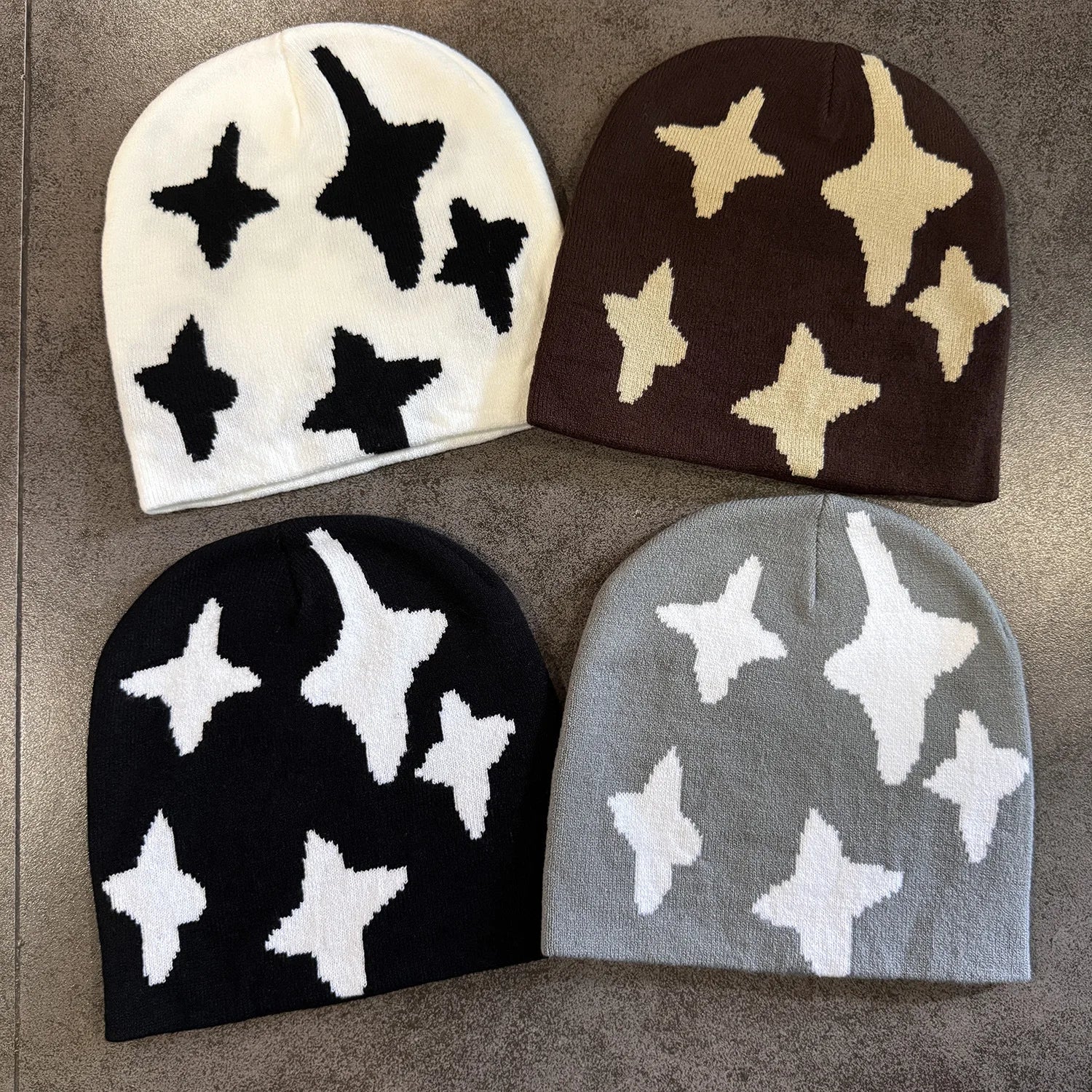 Y2K Letter Knit Beanie
