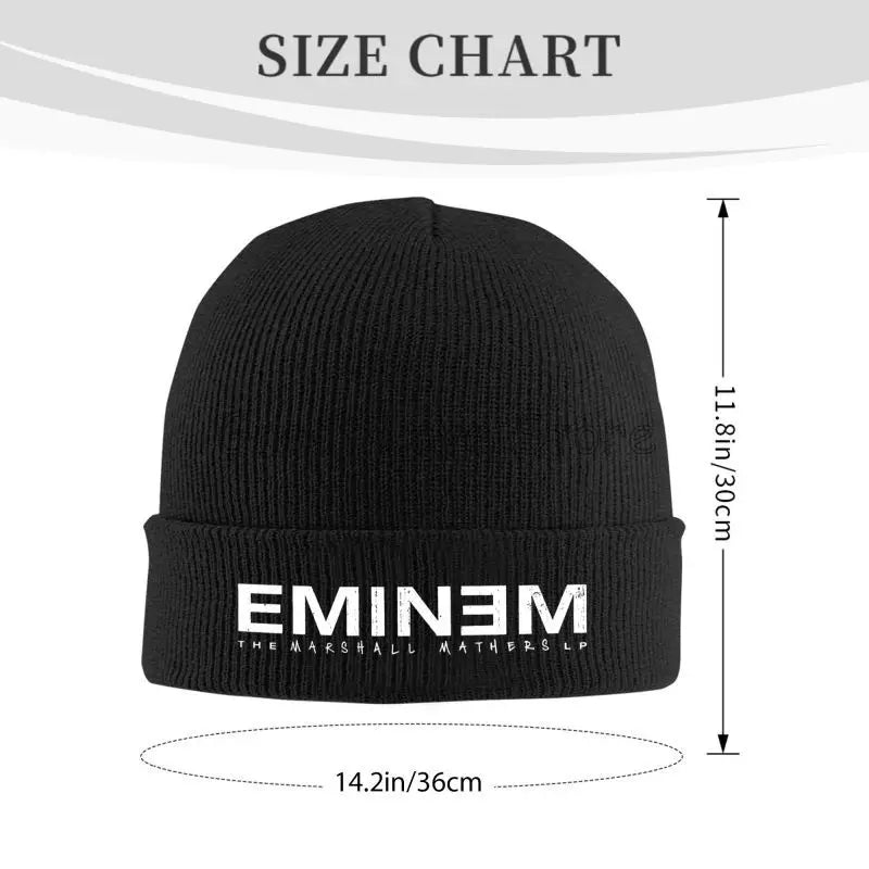Vintage Rapper Graphic Beanie – 100% Acrylic Soft Knit Hat for Men & Women