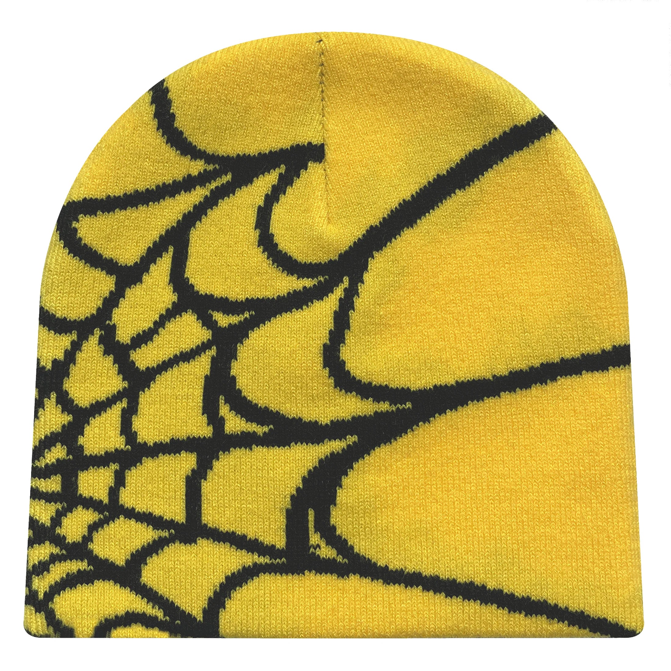 Y2K Spider Web Knit Hat – Geometric Acrylic Beanie for Men & Women