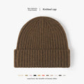 Wool Earflap Beanie – Cotton Wool Blend Thick Knit Hat with Ear Protection for Men & Women