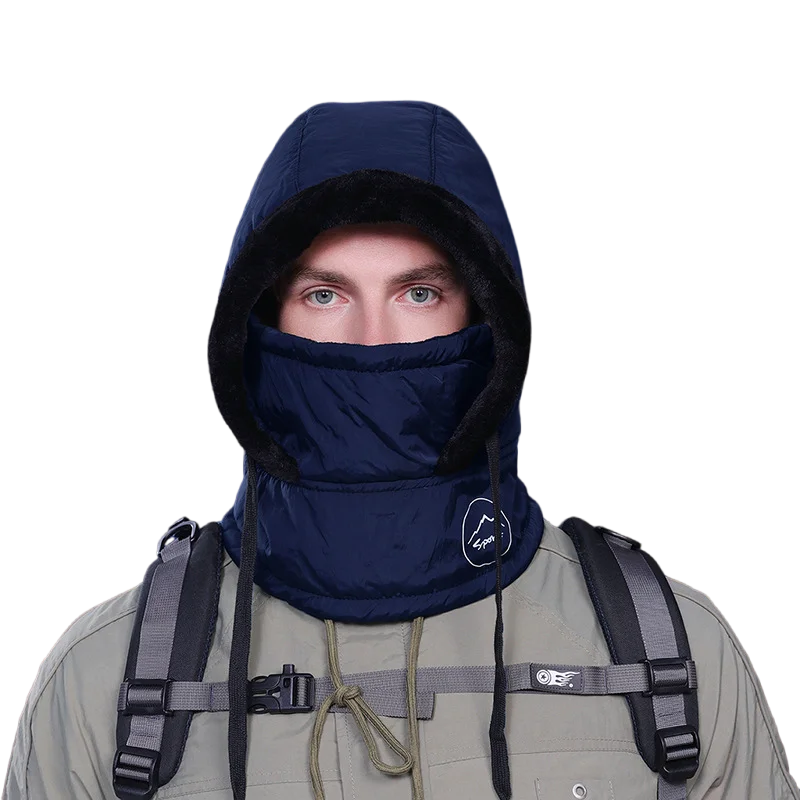 Plush Balaclava Hat – Warm Polyester Knit Full Face Cover for Men & Women
