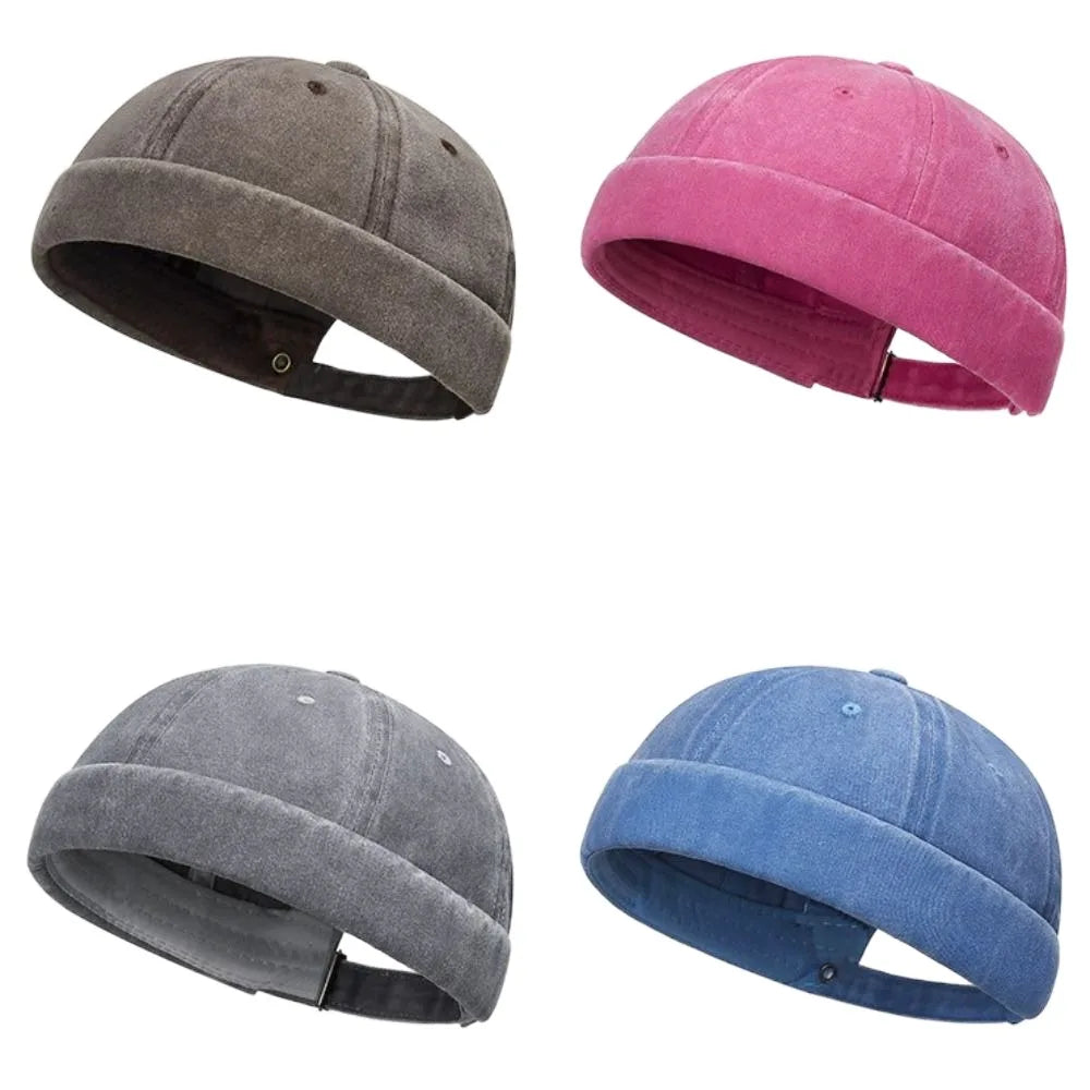Hip Hop Street Beanie – Cotton Brimless Skullcap for Men & Women
