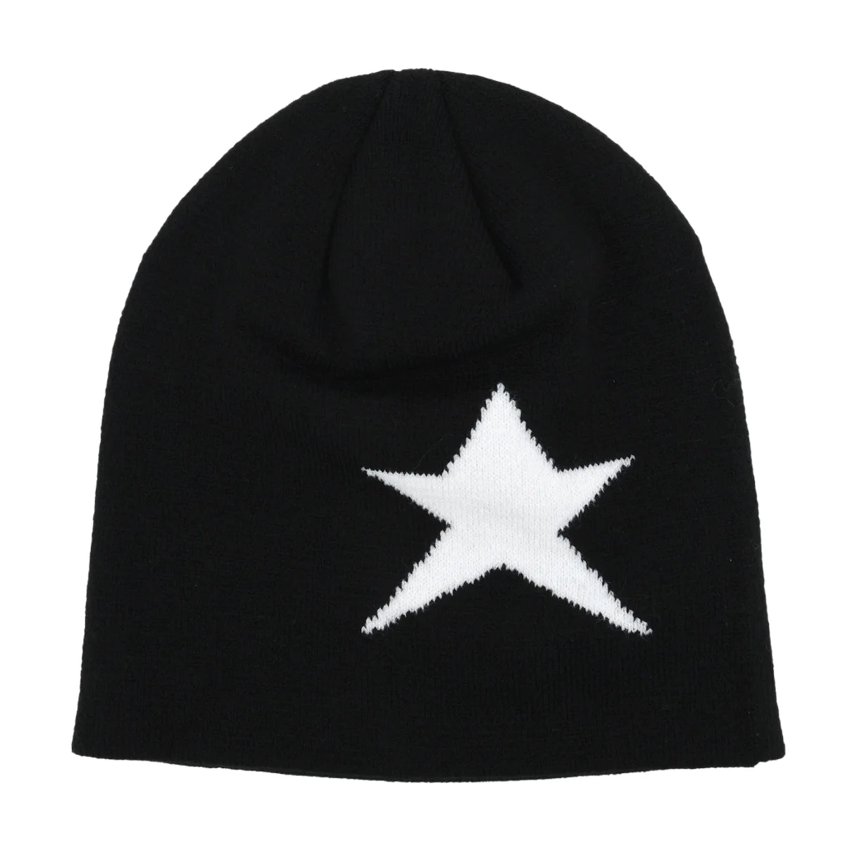 Y2K Letter Cargo Beanie – Polyester Knit Skull Cap for Men & Women
