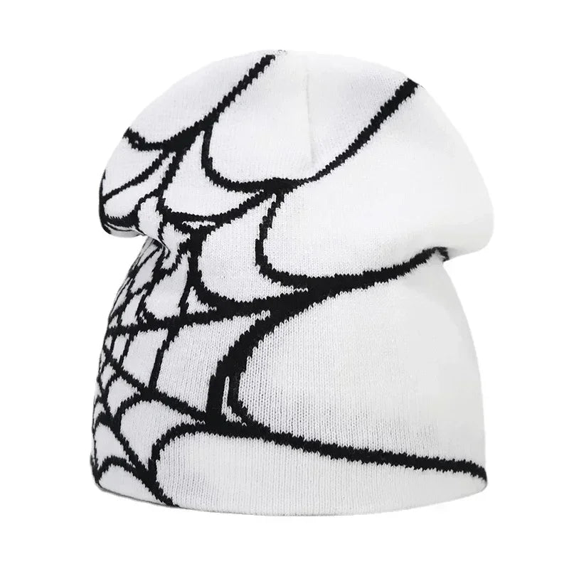 Y2K Letter Cargo Beanie – Polyester Knit Skull Cap for Men & Women