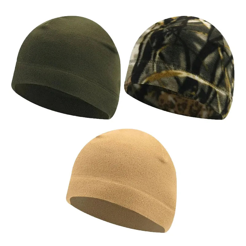 Fleece Ski Skull Cap – Windproof Cold-Proof Sports Hat for Cycling, Skiing & Running