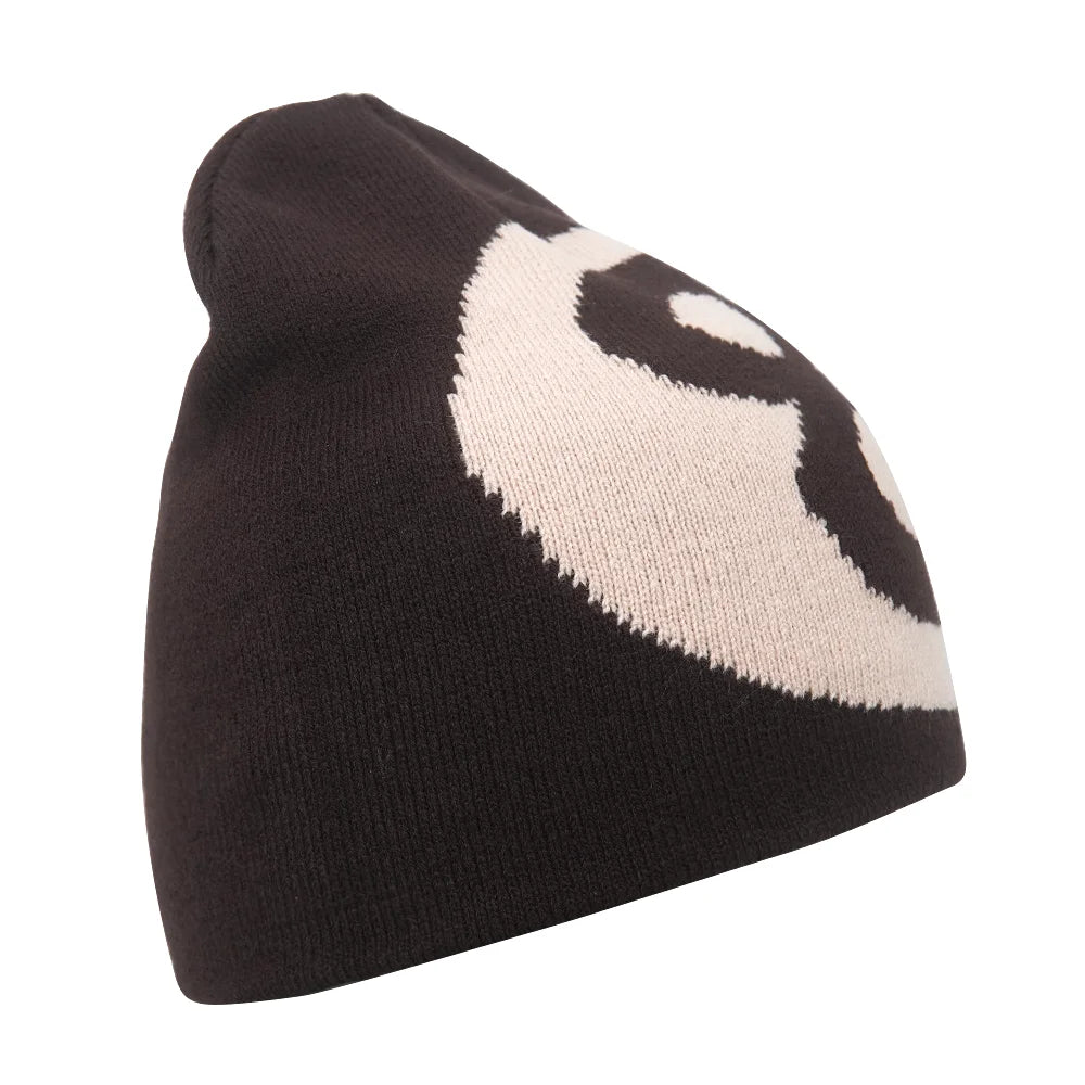 Y2K Letter Cargo Beanie – Polyester Knit Skull Cap for Men & Women