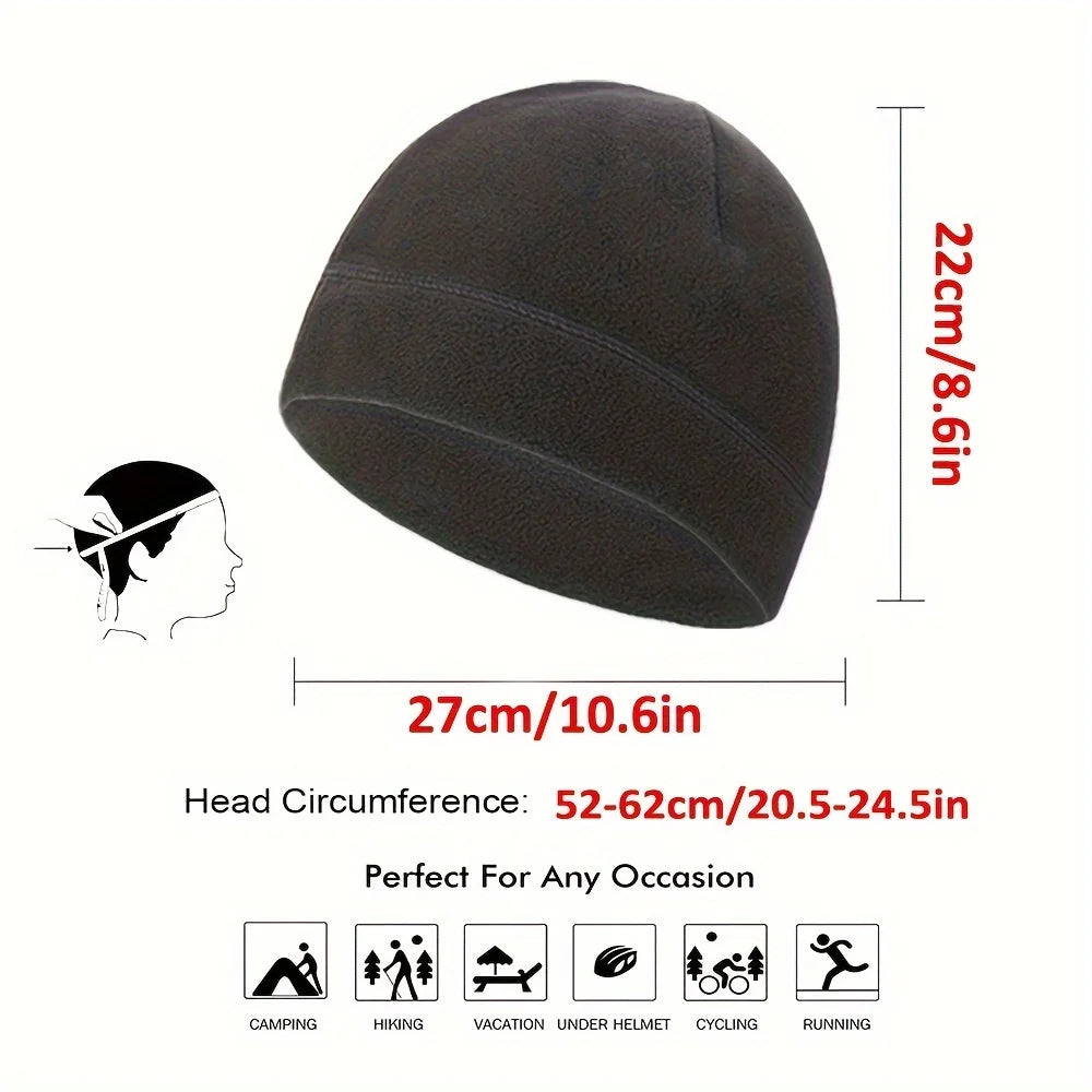 Outdoor Sports Beanie – Stretchy Performance Knit Winter Hat for Hiking, Skiing & Cycling