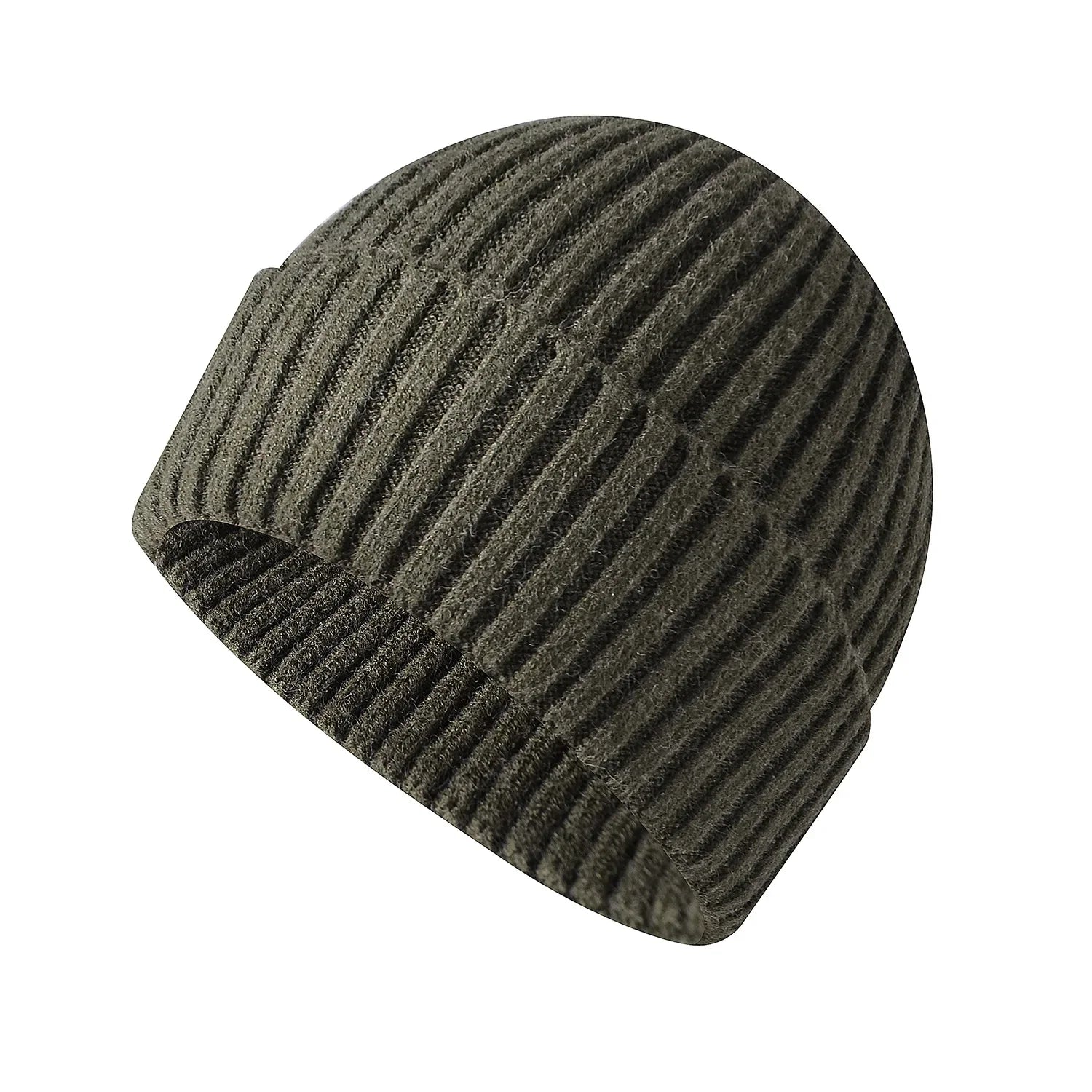 Warm Knitted Winter Hat – Windproof Cotton Ski Beanie for Women