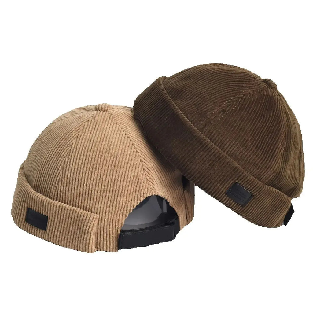Retro Docker Beanie – Vintage Workwear Knit Hat for Men & Women