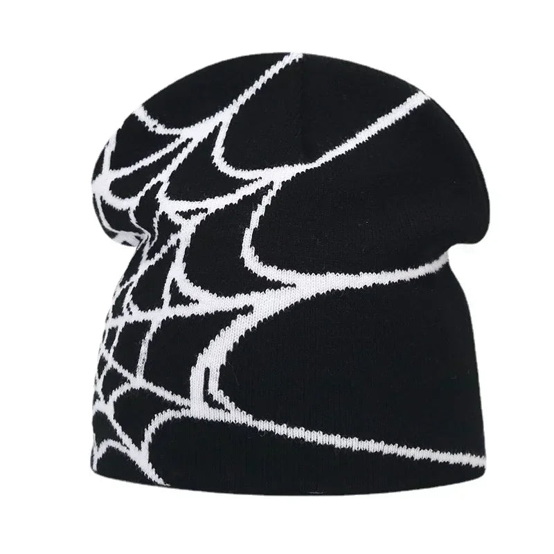 Y2K Letter Cargo Beanie – Polyester Knit Skull Cap for Men & Women