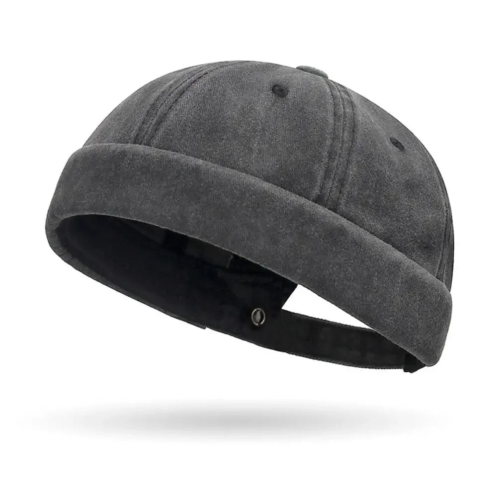 Hip Hop Street Beanie – Cotton Brimless Skullcap for Men & Women