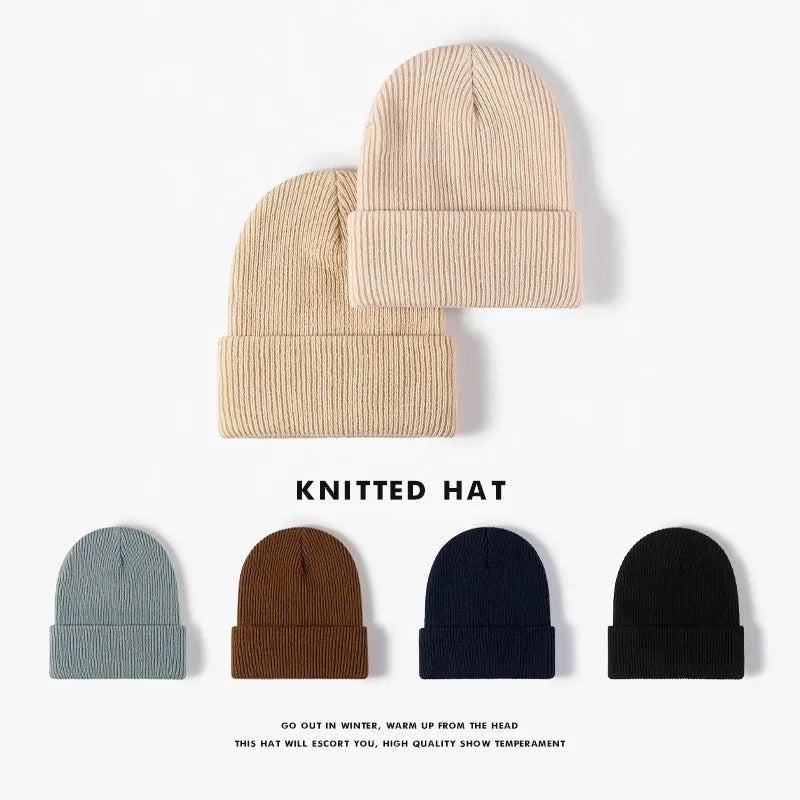 Solid Stretch Crochet Beanie